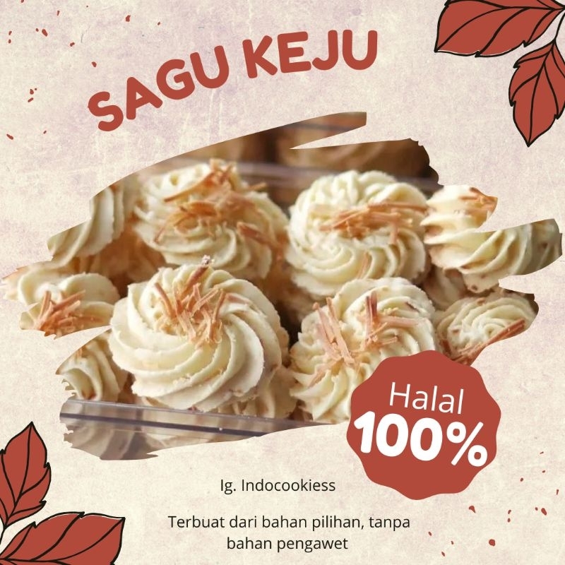 

kue kering sagu keju semprit keju kue Natal hari raya enak kemasan 250gr