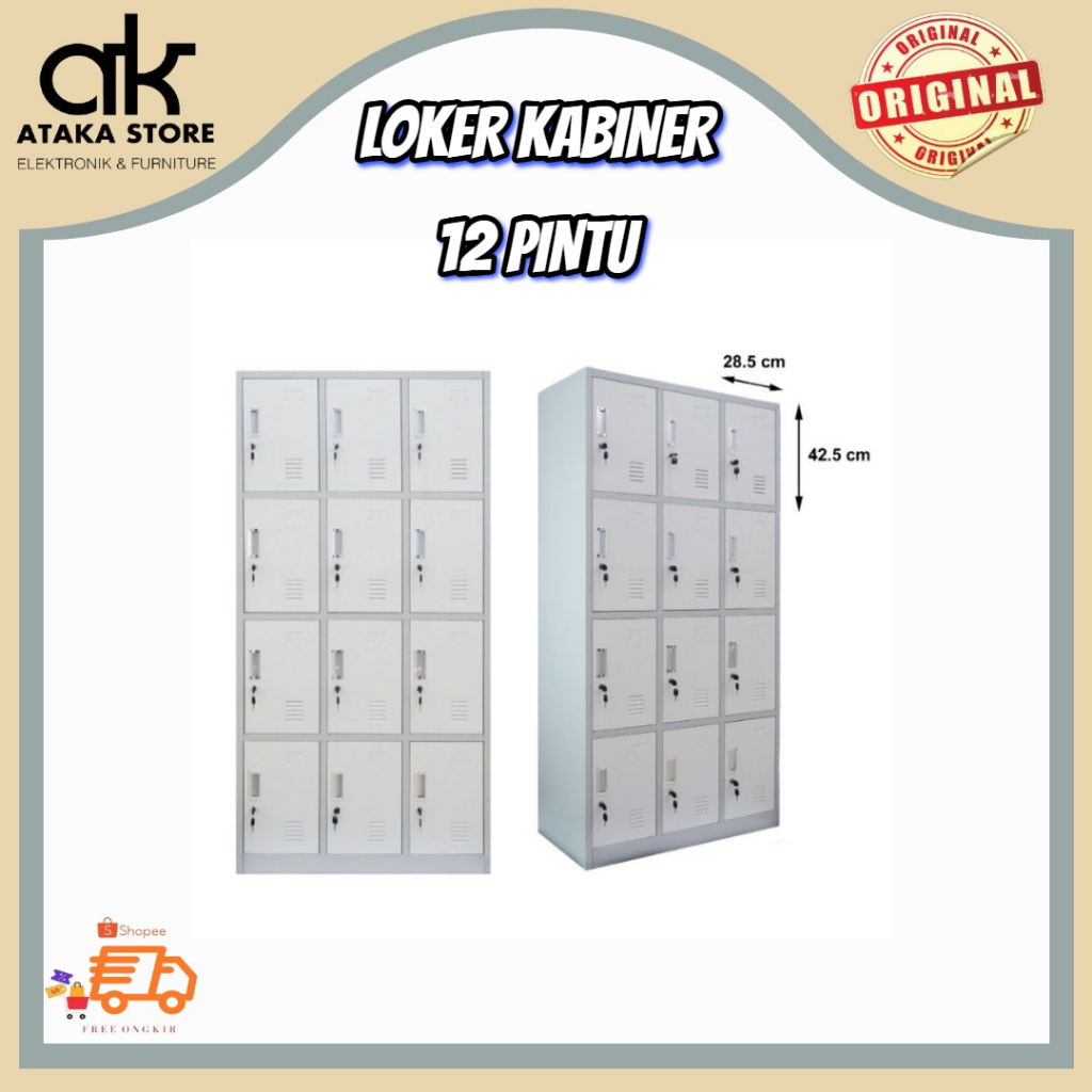 LOKER KABINET 8PINTU / 12PINTU