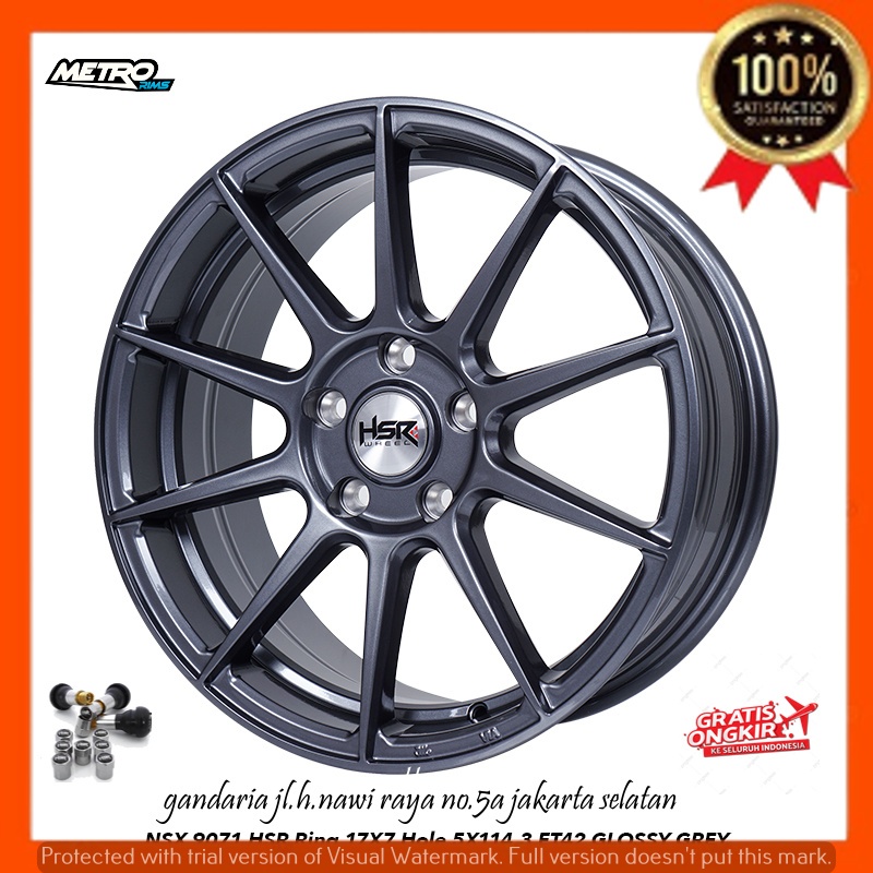 VELG PELEK RACING R17 RING 17 UNTUK MOBIL VELOZ INOVA XPANDER SERENA ERTIGA TERIOS RUSH DLL