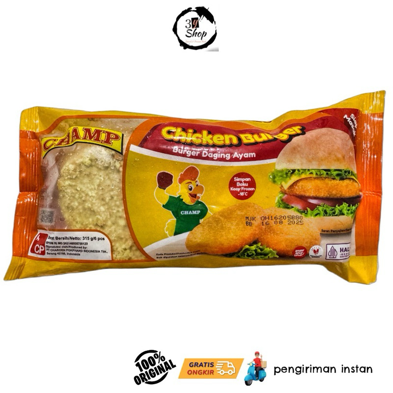 

CHAMP DAGING BURGER 315 gr 6 PCS