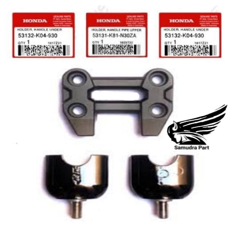 Dudukan pangkon Stir handle Beat street stang stir Beat street satu set dudukan stang stir beat stre