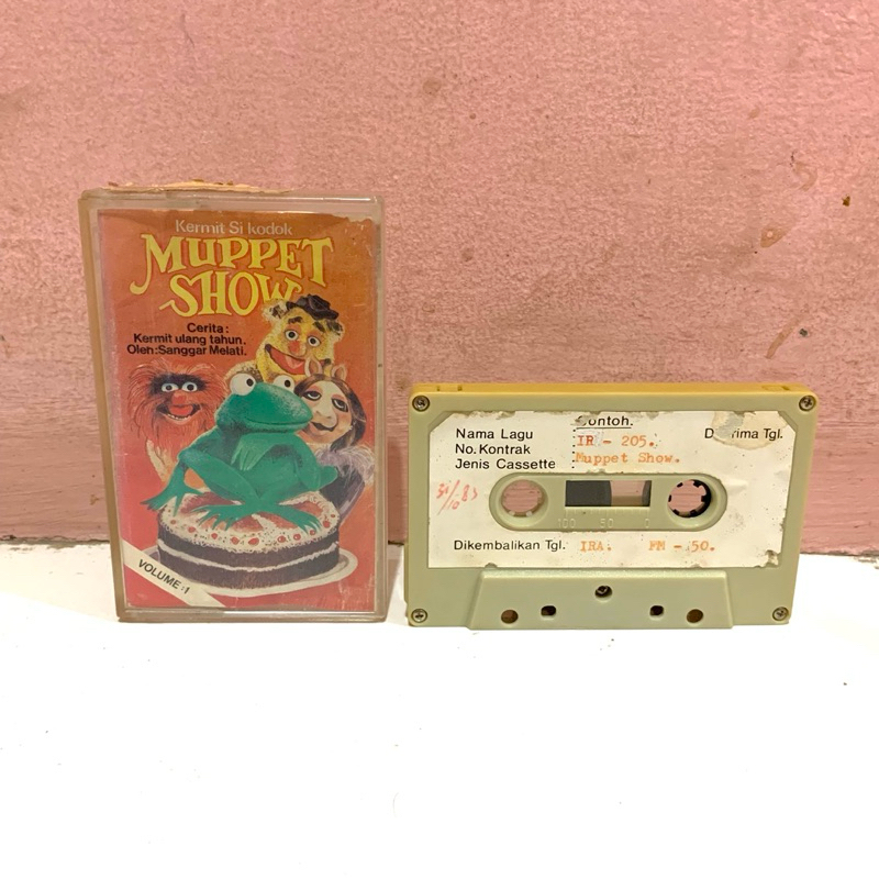 Kaset Pita Lagu Anak Muppet Show - Kermit Ulang Tahun