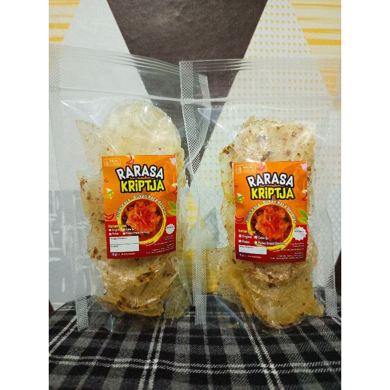 

KRIPCA/KRIPIK KACA/KRIPIK BELING ORIGINAL GURIH CIKRUH EKSTRA DAUN JERUK 20GR