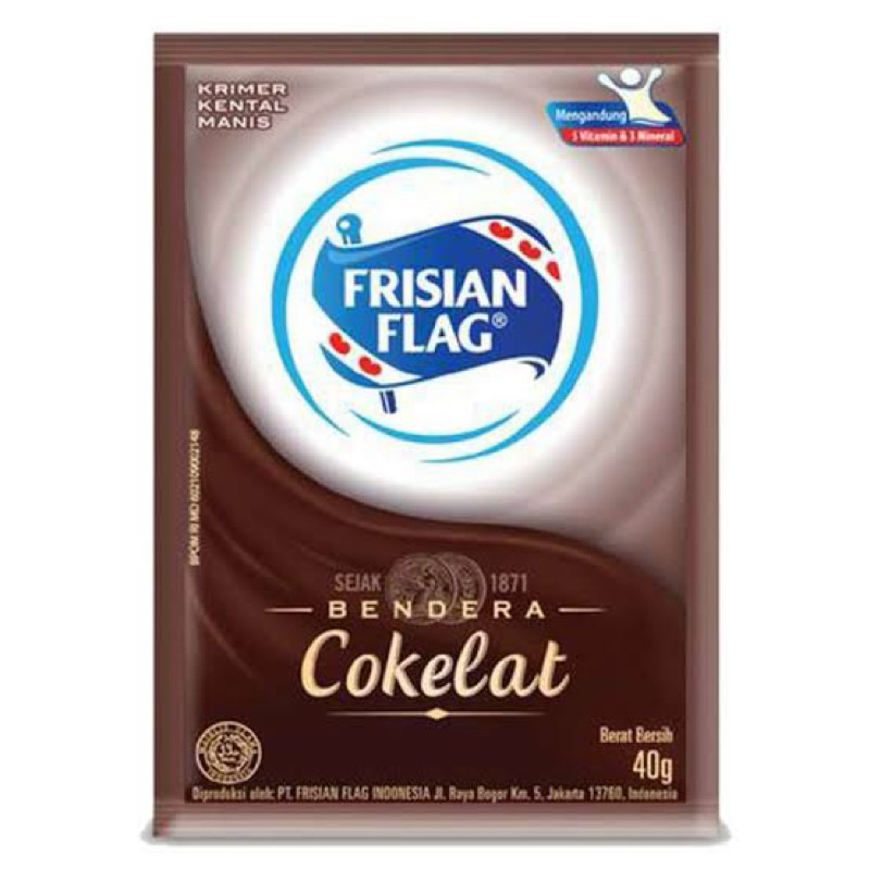

frisian flag cokelat susu kental manis es coklat bendera renceng grosir
