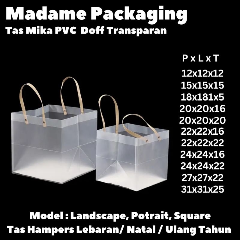 

Goodie Bag Uk 31x31x25 Hampers Doff Transparan Premium (Min 3pcs)