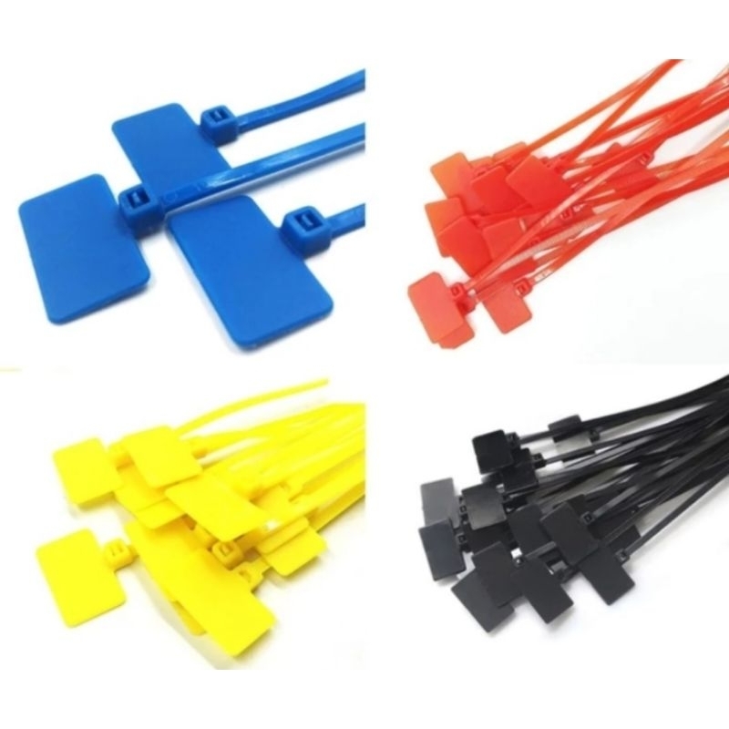 Kabel Ties Label Ties 4X150mm /Ties kabel bendera