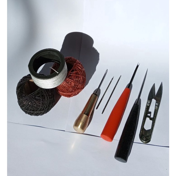 KODE H59N peralatan sol sepatu sandal jarum Kuningan bongkar pasang 3 varian jarum berbeda alat jahi