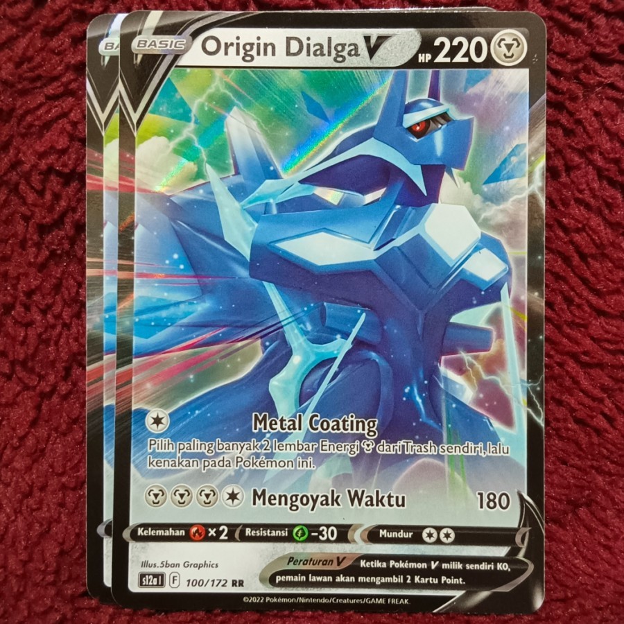 Origin Dialga V RR s10d - Pokemon TCG Indonesia foil holo