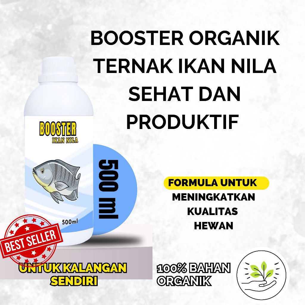 Booster Vitamin Ikan Nila Penambah Nafsu Makan Vitamin Ikan Nila Cepat Besar Obat Pembesar Ikan Nila