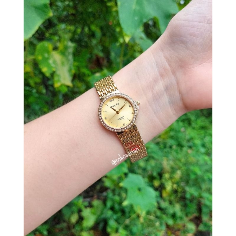 Jam Tangan Halei 5026L Original Bergaransi Jam Tangan Rantai Analog Wanita