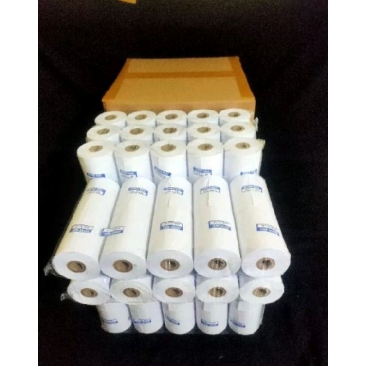 

Paket Terbaru Kertas kasir HVS ukuran 75x65mm paket 1 Roll