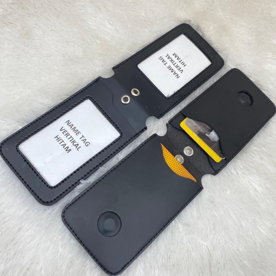 

Pasti Spesial NAME TAG BOLAK BALIK MAGNET 2 in 1 KULIT ID CARD HOLDER KULIT ID CARD GANTUNGAN NAMA RR4