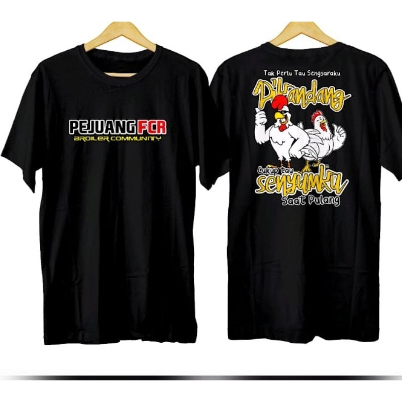 KAOS PEJUANG FCR TAK PERLU LIHAT SENGSARAKU DI KANDANG CUKUP TAU SENYUMKU WAKTU PULANG DTF KAOS VIRA