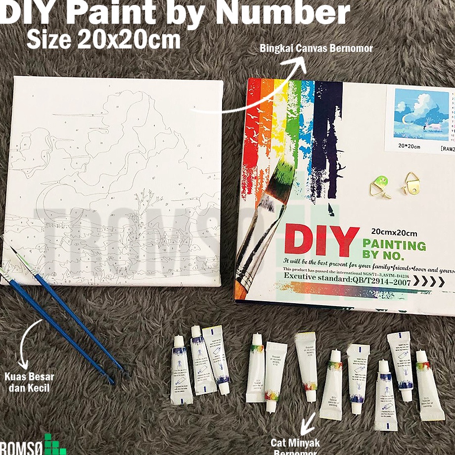 

Promo Viral Tromso DIY Paint by Number KIT 2 X 2 Painting by Number varian 1