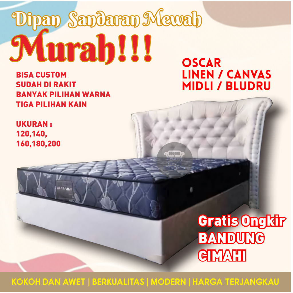 Divan | Dipan | Tempat Tidur Minimalis | Dipan Sandaran | Divan Mewah | Free Ongkir BANDUNG CIMAHI