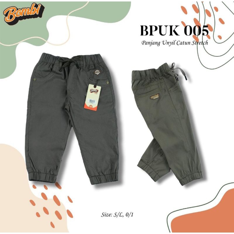 Celana BOMBI BPUK 005 celana joger / celana panjang anak size 0,1,SML (unyil)