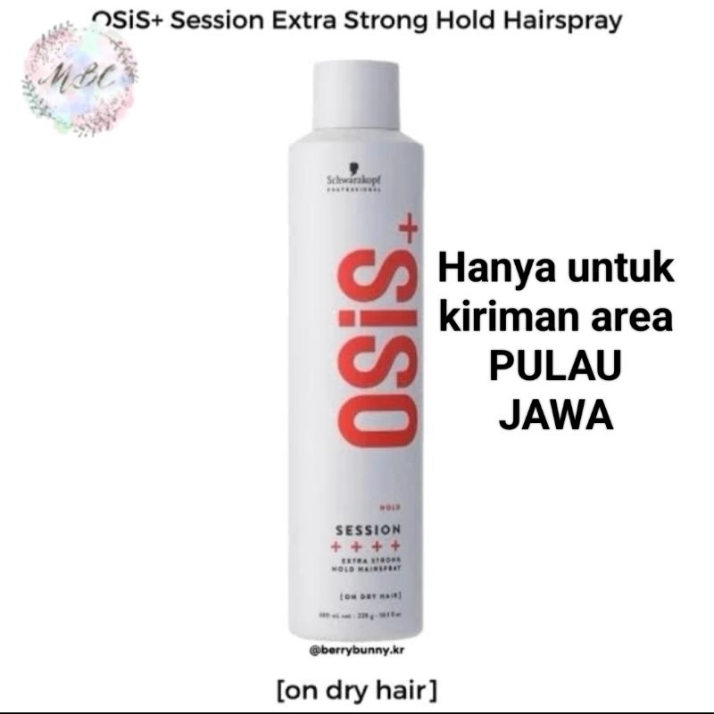 Hair Spray OSIS+3 Session Extreme Hold 300ml / Schwarzkopf Professional Hairspray / Strong Control