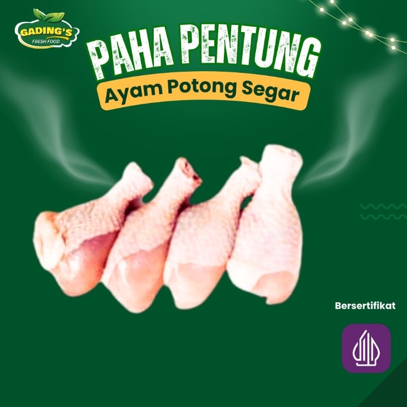 

[GADING FRESH] Ayam Potong Segar Paha Pentung / Drumstik 1 KG