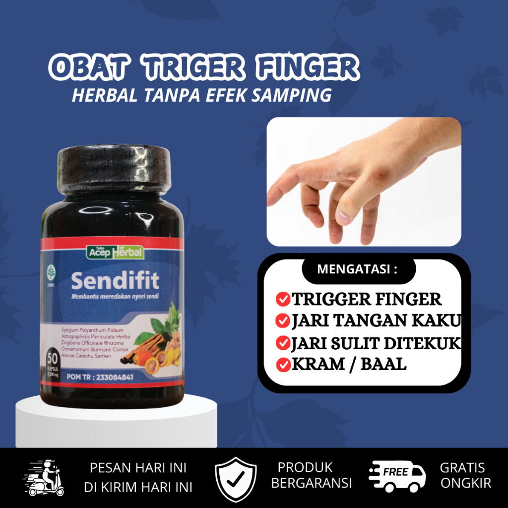 Obat Trigger Finger Jari Tangan Kaku Nyeri Susah Ditekuk Susah Di Kepal Kram Baal