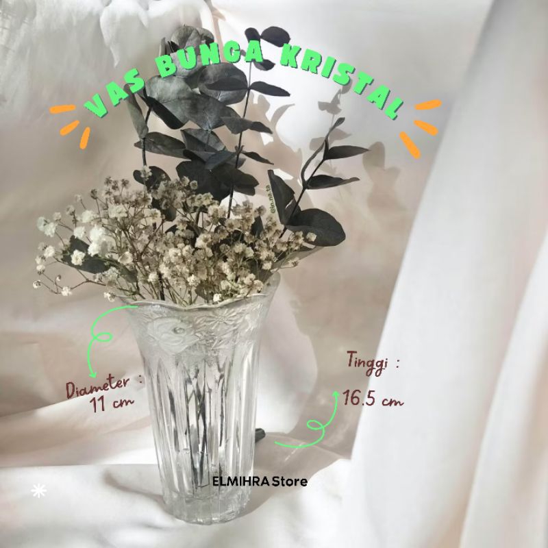 Vas Bunga Kaca Kristal