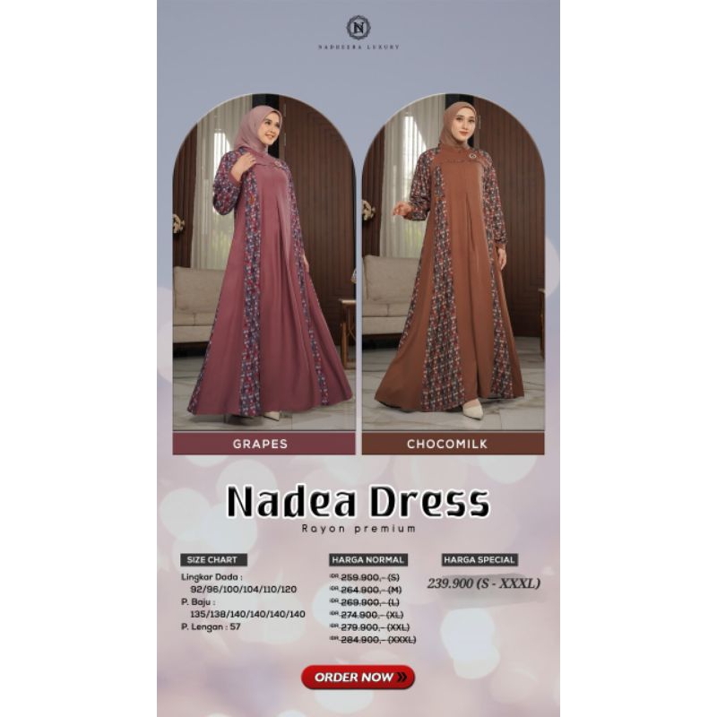 TEBUS MURAH DRES SULTAN NADEA DRESS BY NADHEERA LUXURY DRES SULTAN MURAH & KEKINIAN