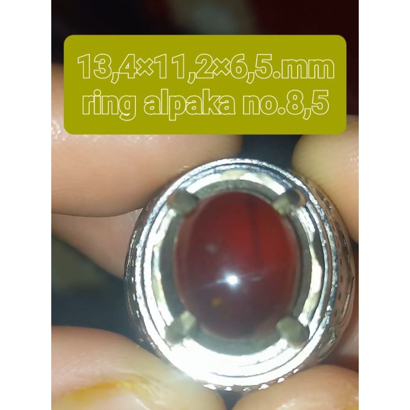 natural hessonite garnet + memo