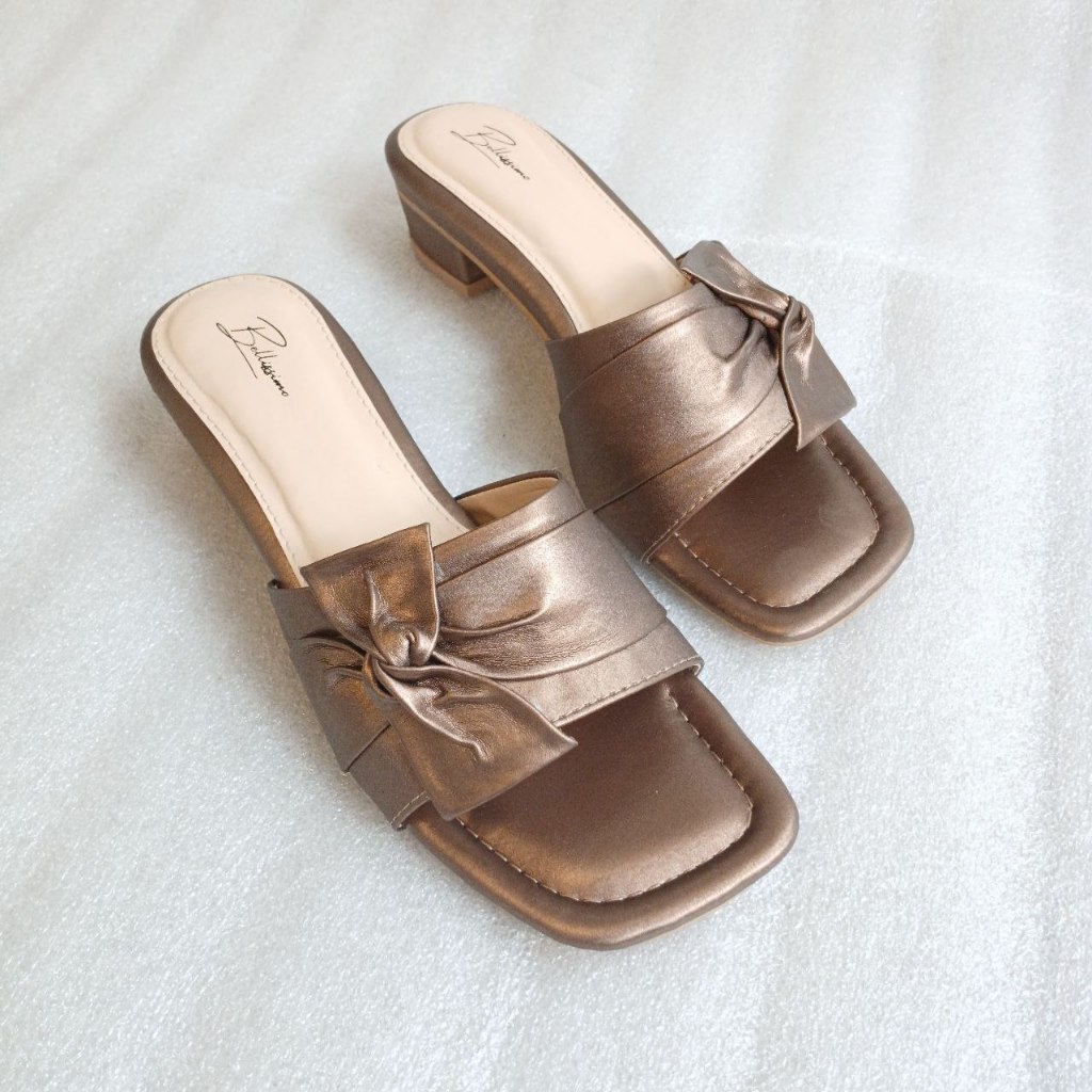 Bellissimo Kiyomi Sandal Wanita Heels 3 Cm Kekinian