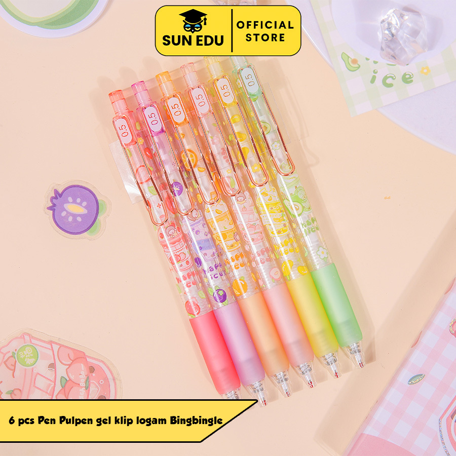 

1PCS 0.5mm Blind Box Pen Pulpen Gel Clip Cute