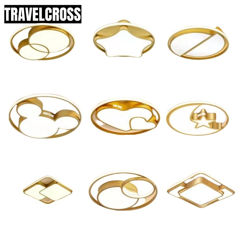 Travelcross Lampu Plafon LED Lampu Plafon Rumah Lampu Langit-langit Hias Kamar Modern