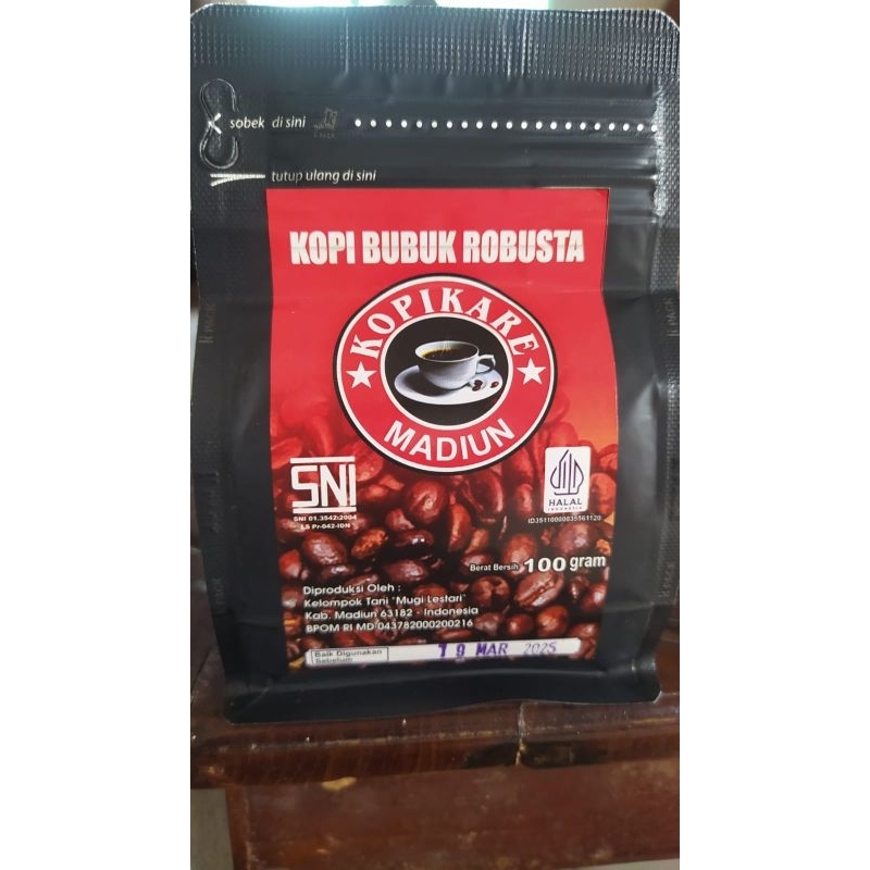 

KopiKareMadiun / Kopi Bubuk Robusta / 100 gram