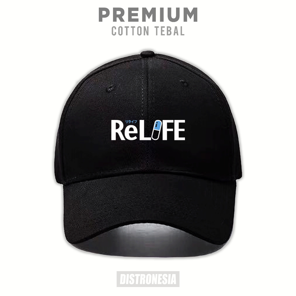 Topi Anime Relife Premium Cotton