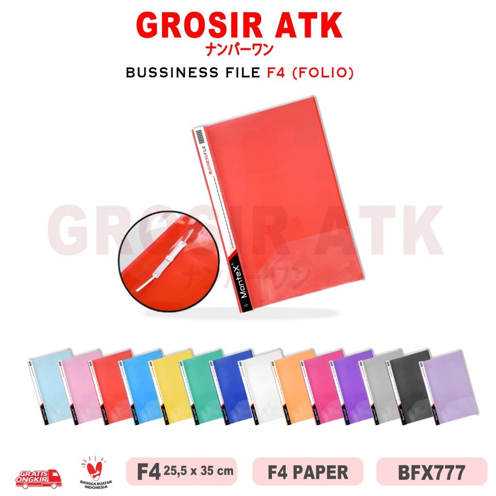 

Grosir ATK-BUSINESS FILE POCKET UKURAN F4 BUSINIESS FILE DOKUMEN BAHAN BETAL