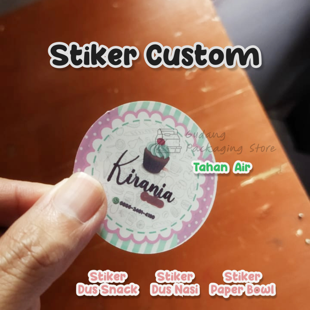 STICKER KEMASAN NAMA TOKO / STICKER PACKAGING / STICKER NAMA / STICKER KEMASAN / STICKER BULAT / STI