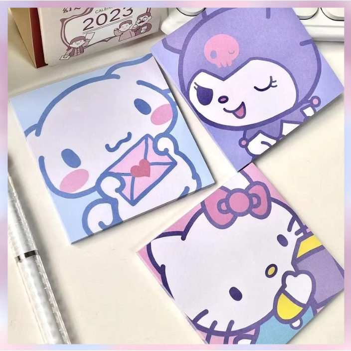 

[BS COD] 50 LEMBAR STICKY NOTE AESTHETIC LUCU STICKY NOTES SANRIO KUROMI MELODY CINAMOROLL KARTUN KARAKTER PESAN TEMPEL