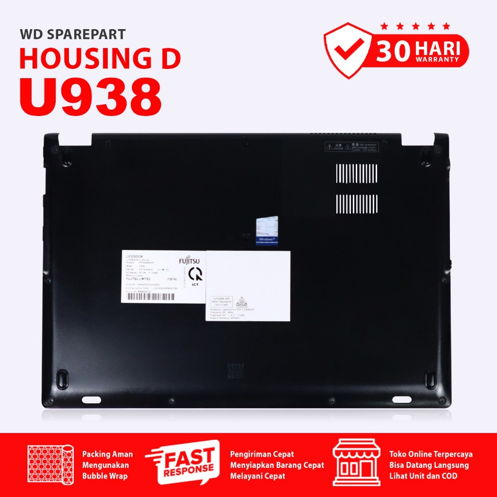 Housing D Fujitsu U938 Berkualitas | Aksesoris Laptop