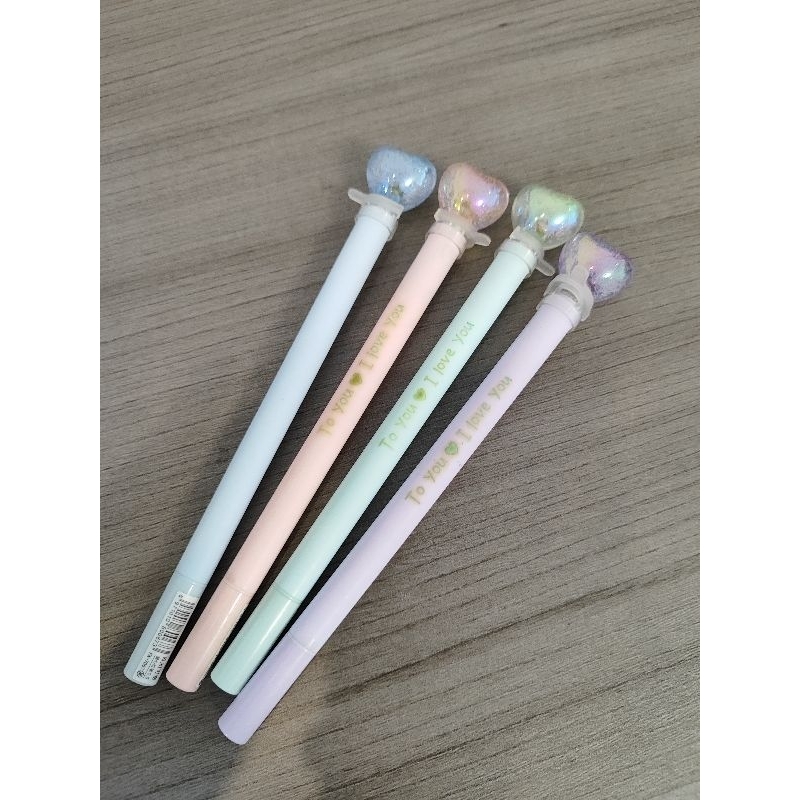 

Pulpen Hati Pen gel lampu Gliter Sugar Import Korea