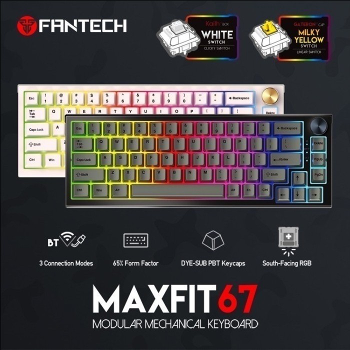 Fantech MAXFIT67 MK858 Gaming Keyboard - Wireless Mechanical