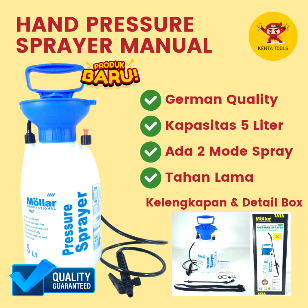 Sprayer 5 Liter Manual / Pressure Sprayer / Semprotan Disinfektan