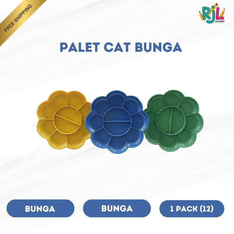 

Palet Cat Warna Bunga | 1 Pack (12) | Palet Cat Melukis