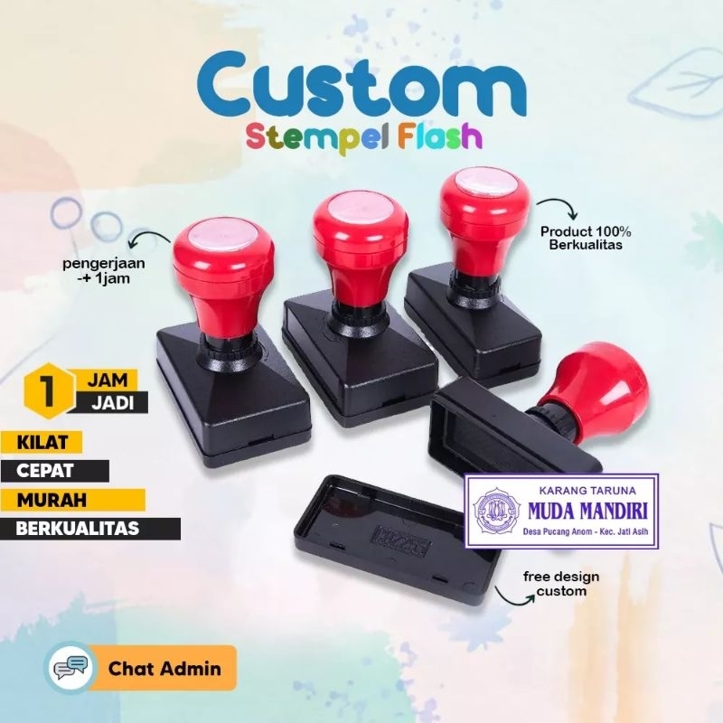 

Stempel Flash Custom // stempel otomatis