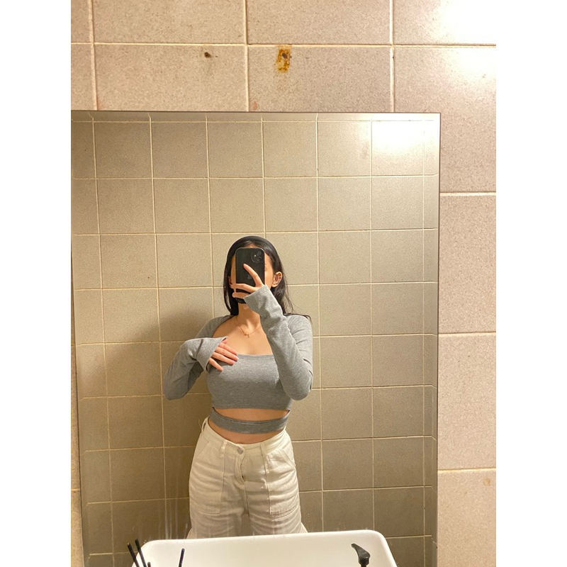 MAVEN TOP 11/10 (preloved) grey