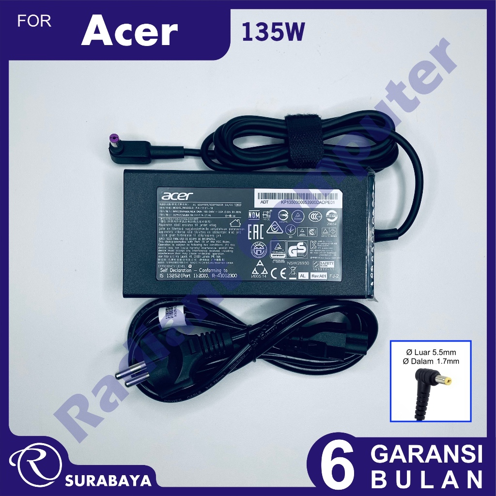 Adaptor Charger Acer Nitro AN515-52 AN515-53 AN515-51