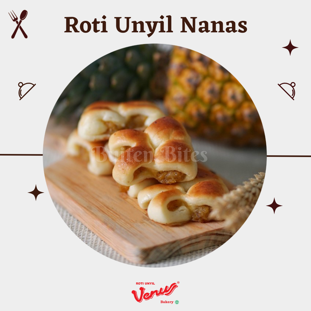 

BuitenBites / Roti Unyil Venus rasa selai nanas manis enak best seller cemilan teman kopi