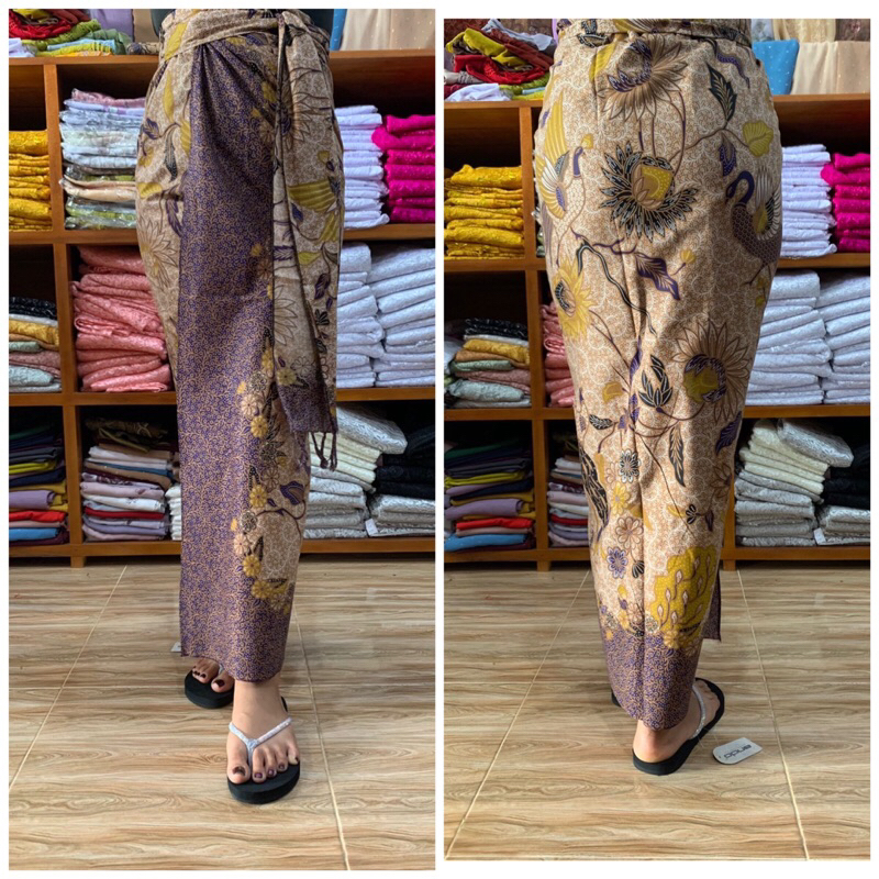 kamben lembaran batik set selendang