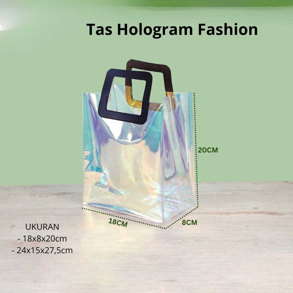 

Tas Hologram Fashion UKuran - 18x8x20cm