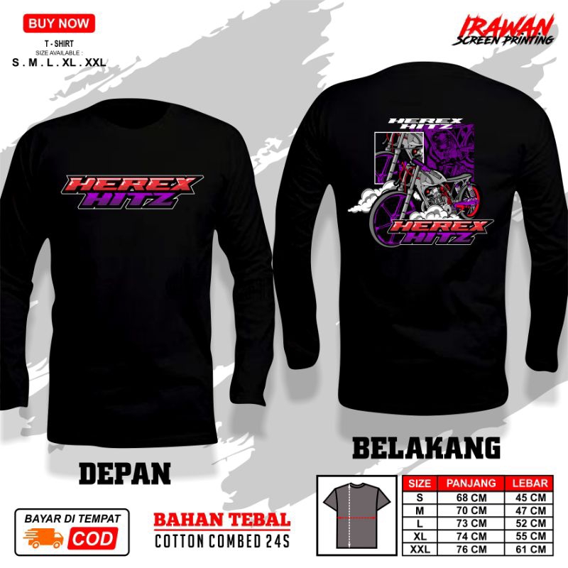 KAOS HEREX HITZ KEREN LENGAN PANJANG