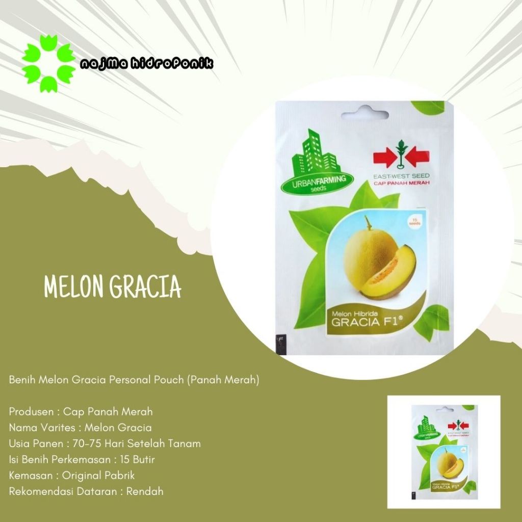 Benih Melon Gracia Personal Pouch (Panah Merah)