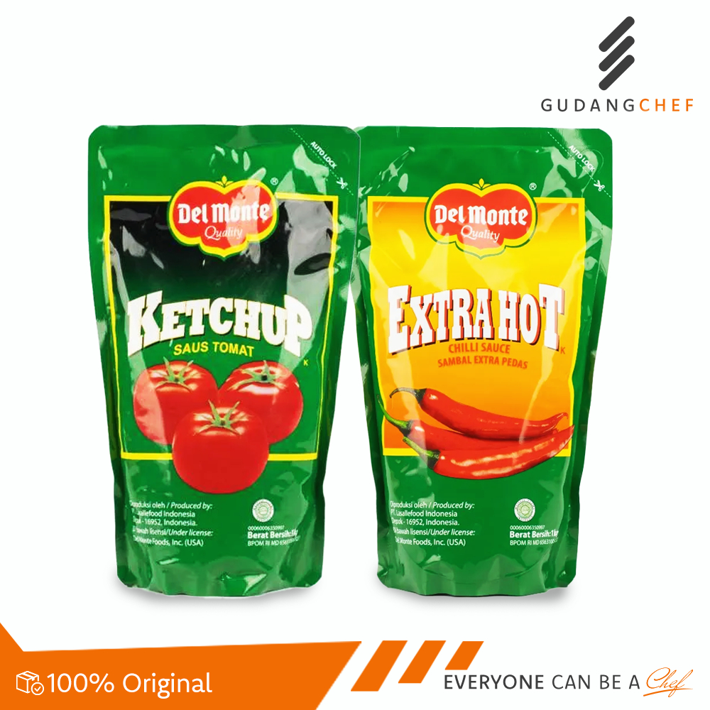 

Del Monte Saus 1kg - Saus Extra Hot dan Ketchup