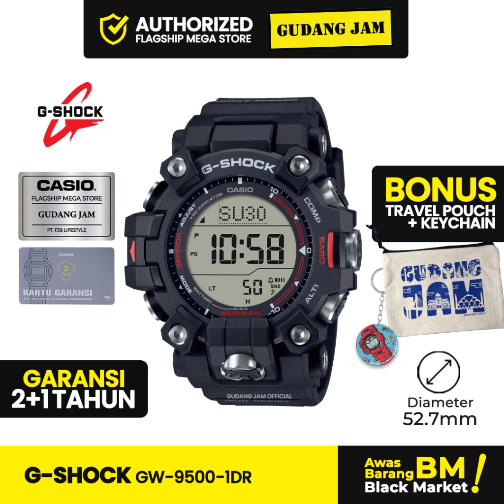 G-Shock GW-9500-1 Jam Tangan Digital Pria Tahan Lumpur & Debu