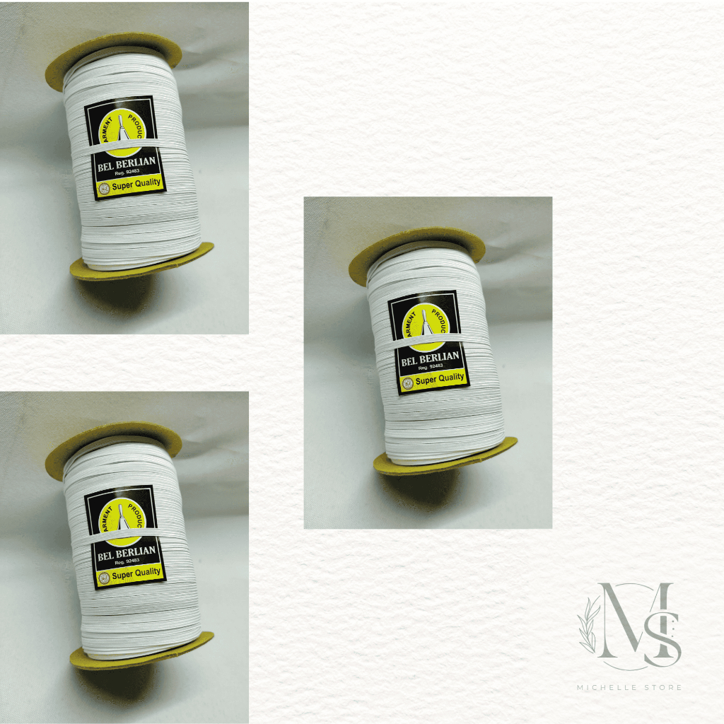 karet elastis ukuran 0.5cm (6mm)